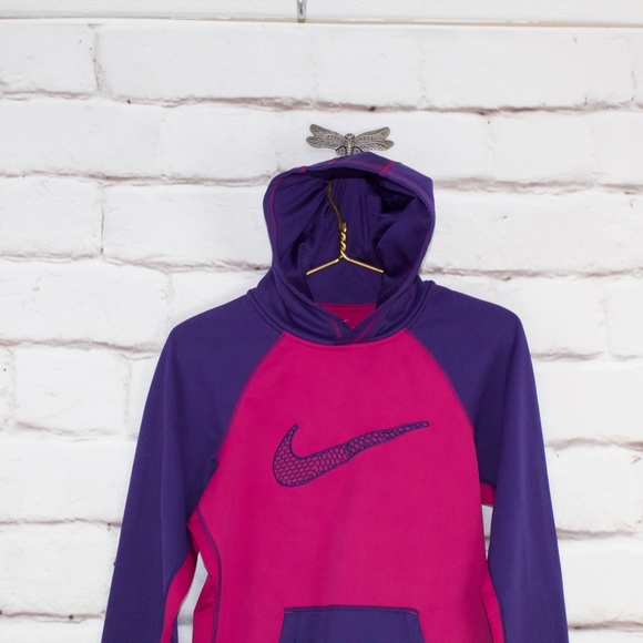 Nike Therma Fit Purple/Pink Sweatshirt Size M - Picture 2 of 8